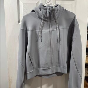 Lululemom dusty blue cropped jacket